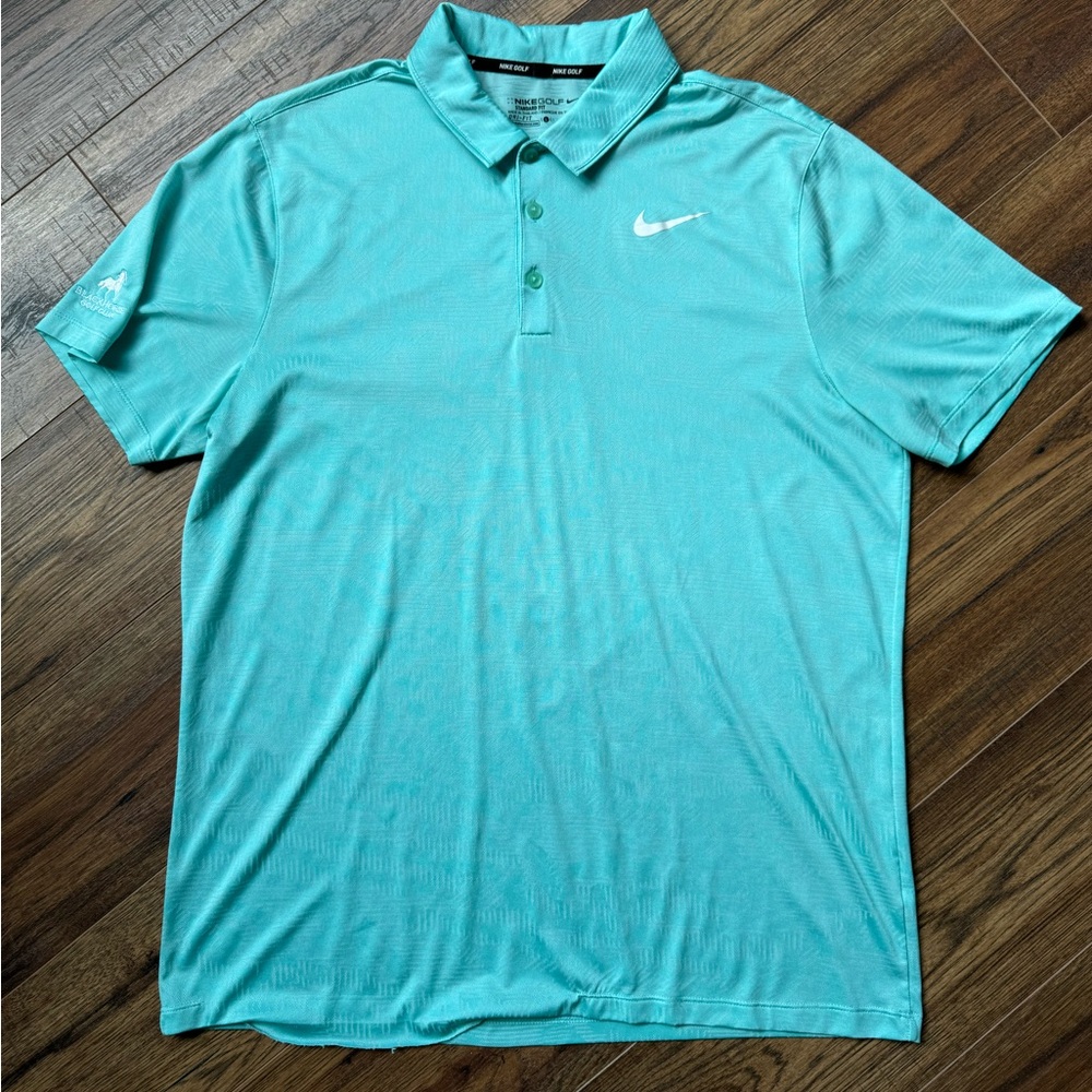 Blue Nike Golf Dri-Fit. Size Large. Black Horse Golf Course.